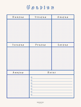 Ugeplan - 01