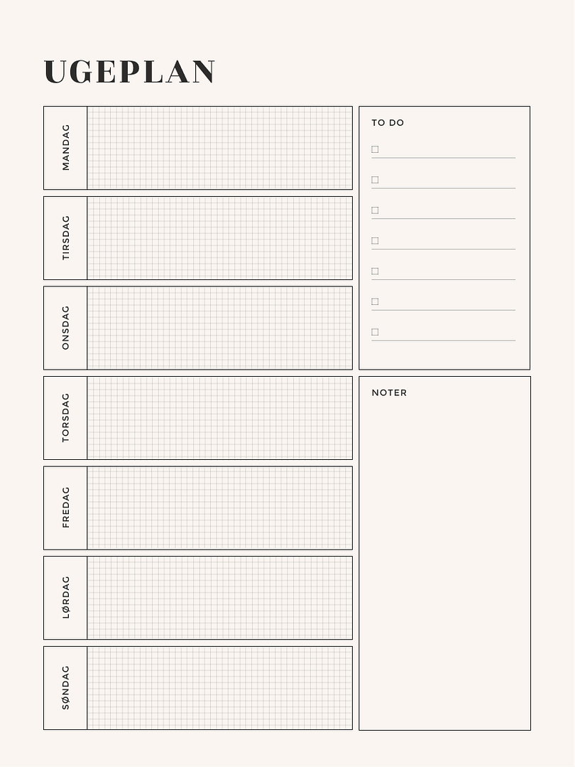 Ugeplan - 02